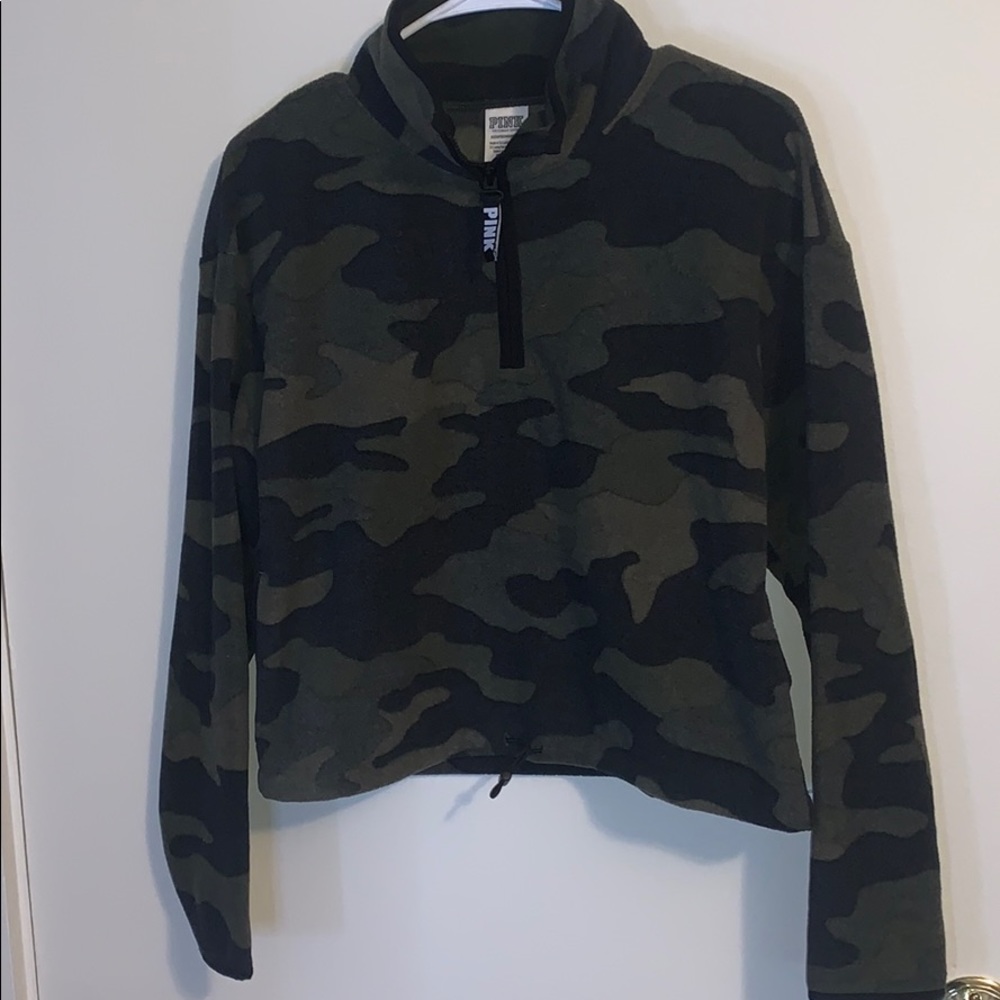 PINK Camo Fleece 1/4 Zip